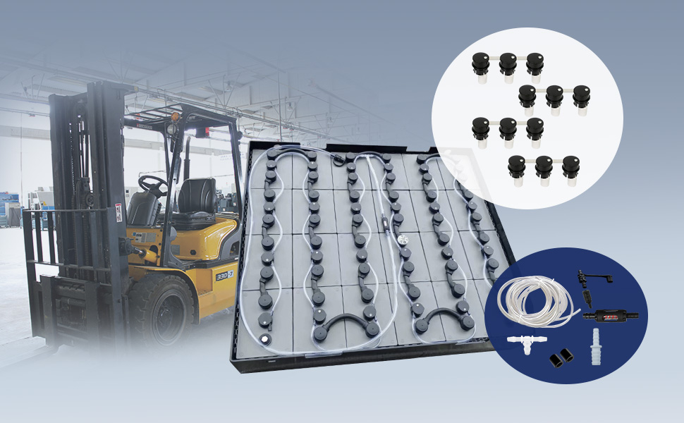 叉車(chē)蓄電池電瓶為什么要用補(bǔ)水系統(tǒng)？